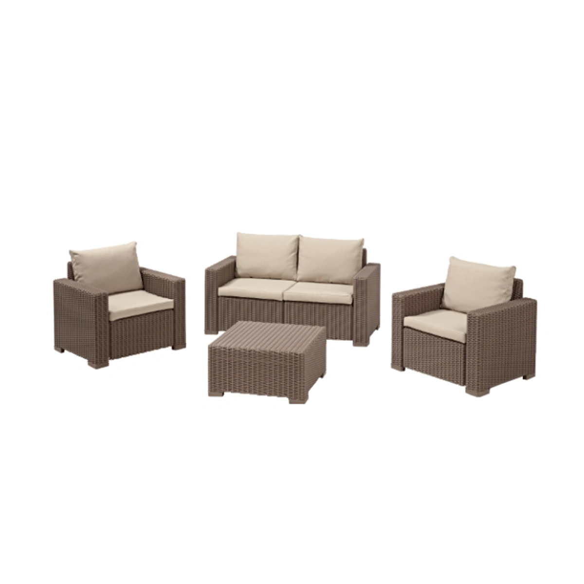 Rattan szett