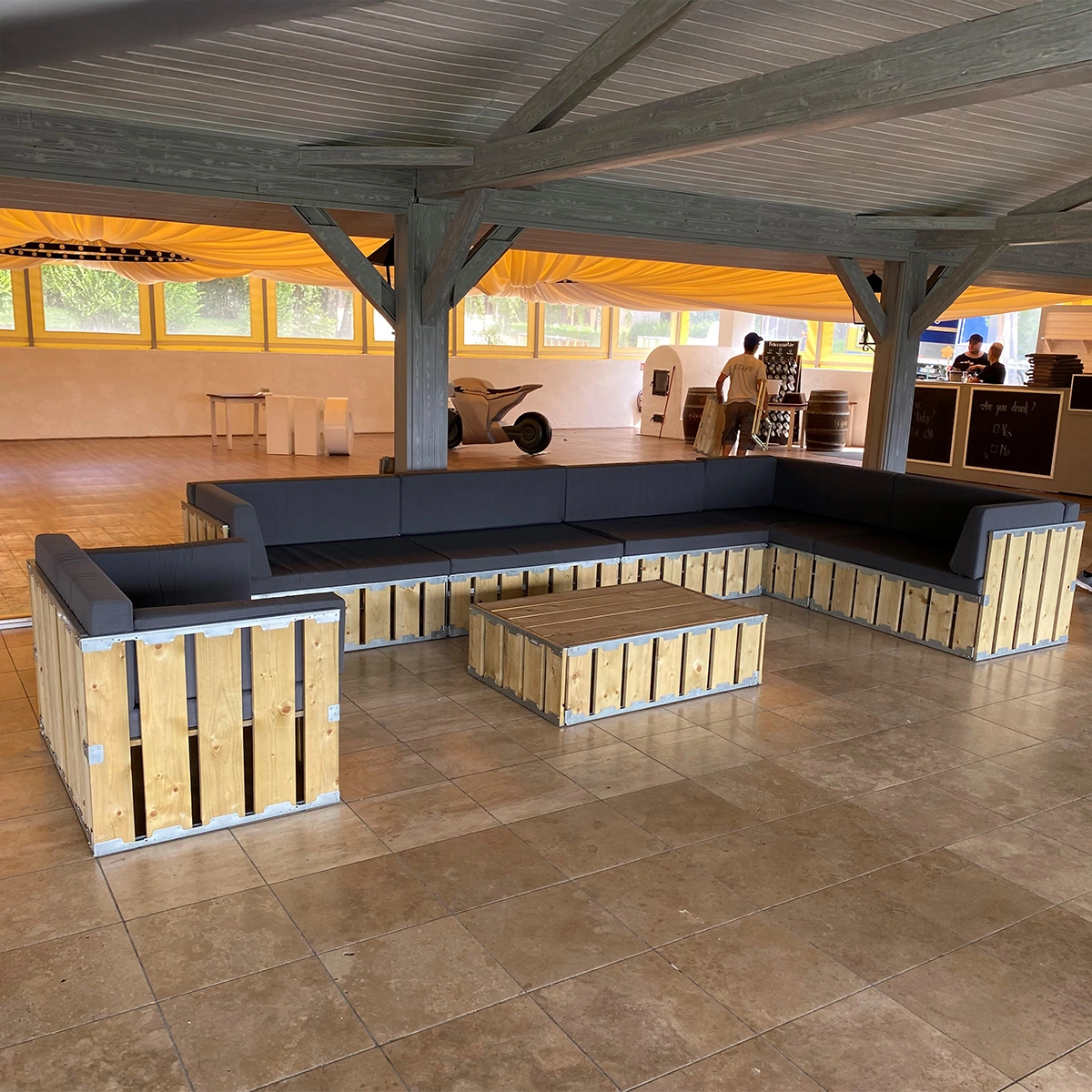 Wood lounge szett